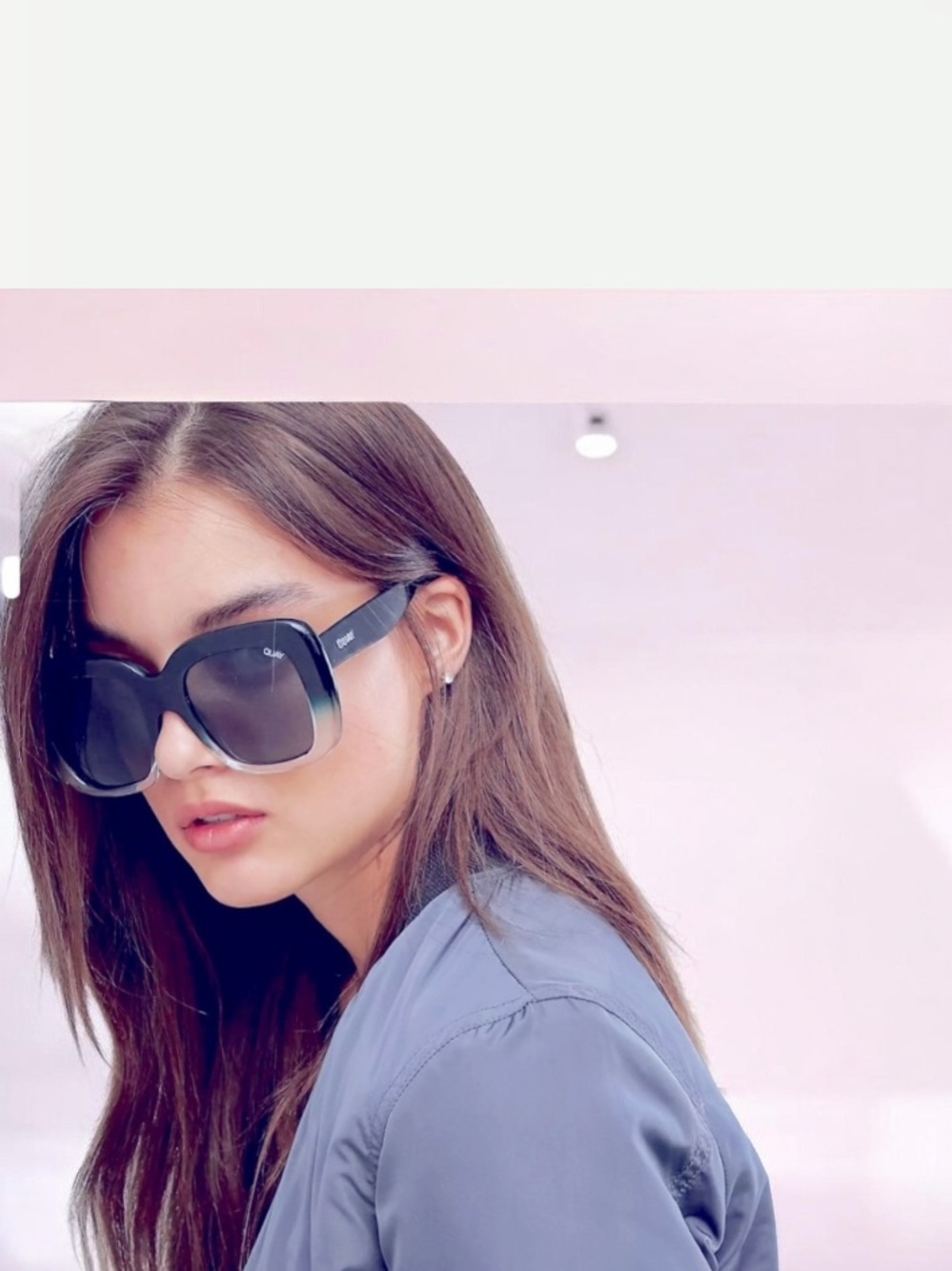 Quay Australia Day Oversized Square Back Sunglasses